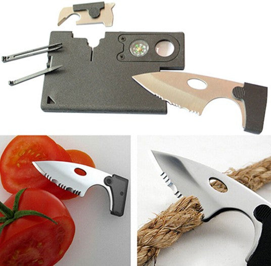 Multi Purpose Pocket Credit Card Survival Knife