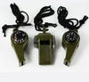 Camping Thermometer 3 in1 Survival Whistle Compass