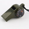 Camping Thermometer 3 in1 Survival Whistle Compass