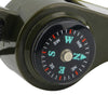 Camping Thermometer 3 in1 Survival Whistle Compass