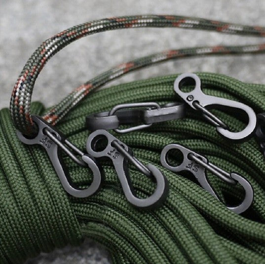 EDC Mini Spring Clasps Outdoor Keychain
